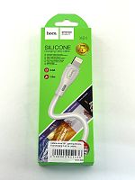 Кабель USB - 8 pin Hoco X61 Silicone charging cable 2.4A Lightning 1м. (white)