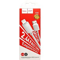 Кабель Type-C - Lightning Hoco X88 Gratified charging cable (3A, PD20W) 1м. (white)