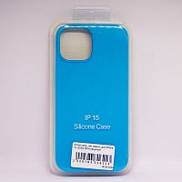 Чехол Silicon case_ низ закрыт_для iPhone 15 (2023) №16 лазурный