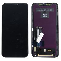 Дисплей для iPhone Xr (A2105) в сборе с тачскрином Черный - Оптима