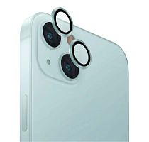 Защитное стекло линзы камеры Remax GL-89 для iPhone 15/15 Plus (комплект 2 шт.) Зеленый