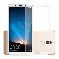 Защитное стекло "Полное покрытие" для Huawei P20 5D полный клей тех/пак (white)