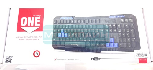 Купить Клавиатура Smartbuy ONE 221,  USB, черная, проводная, мультимедийная оптом и в розницу 
