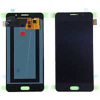 Дисплей для Samsung Galaxy A5 2016 (A510F) в сборе с тачскрином Черный - (OLED)