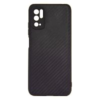 Чехол CARBON Силикон с текстурой карбон для Xiaomi Redmi NOTE 10T/M3 PRO (2021) чёрный
