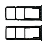 Держатель SIM для Samsung Galaxy A20/A30/A50/A70 (A205F/A305/A505/A705F) Черный