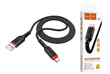 Кабель USB - Type-C Hoco X59 Anti-Bending charging cable 3A Type-C 1м. оплетка (black)
