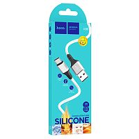 Кабель Type-C - Lightning Hoco X86 Silicone charging cable (3A, PD20W) 1м. white