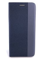 Чехол-книга MESH LEATHER MIX для Samsung A53/A536_5G (2022) темно-синий