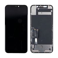 Купить Дисплей для iPhone 11 (A2221) в сборе с тачскрином Черный - OR (Заменено стекло и тач) с доставкой