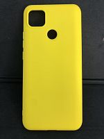 Чехол Cиликон матовый /тех.пак/ для Xiaomi Redmi 9C (2020)/10A (2022) жёлтый