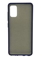 Чехол Силикон SKIN SHELL /противоударный/ для Samsung A41 (2020) темно-синий